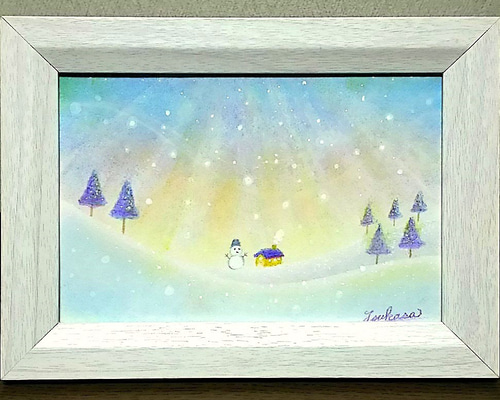 時を駆ける　ハンドメイドパステル画　絵画アート原画 b15f1500165c927a1c6bffeb0ad06e