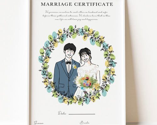 いのさ さま用♡ ウェディング 結婚証明書 ウェルカムスペース C-3 いのさ さま用♡ ウェディング 結婚証明書 ウェルカムスペース C