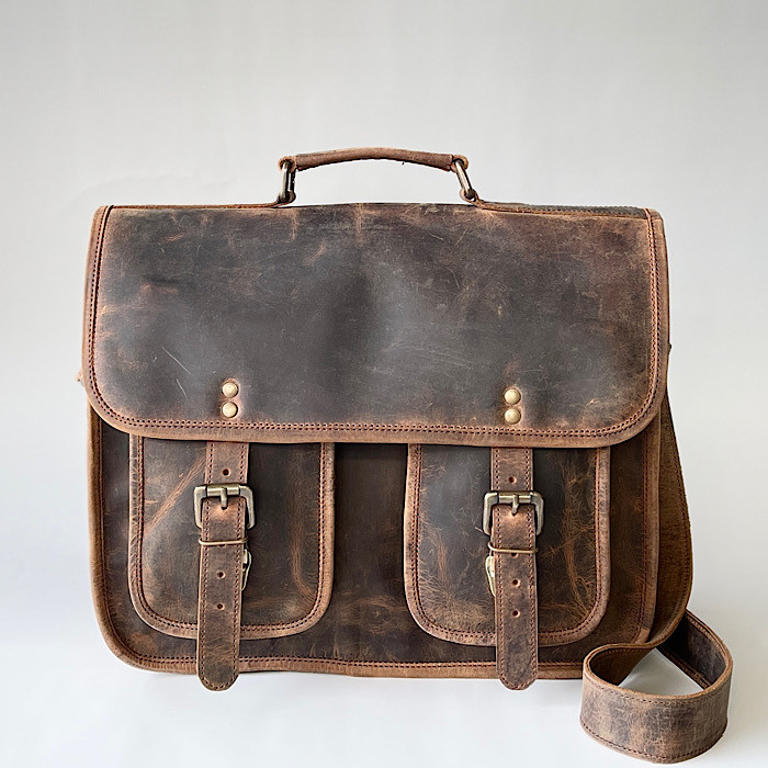 3way英国デザイン本革かばんキャンパストラベラー2pkt Buff 23,900円