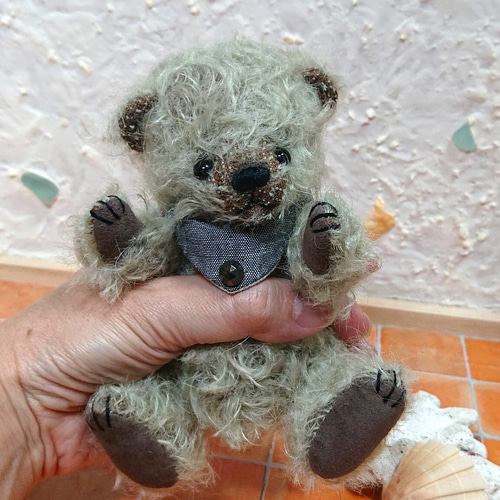 ヴィンテージライクテディベア モスグリーン 海外作家様