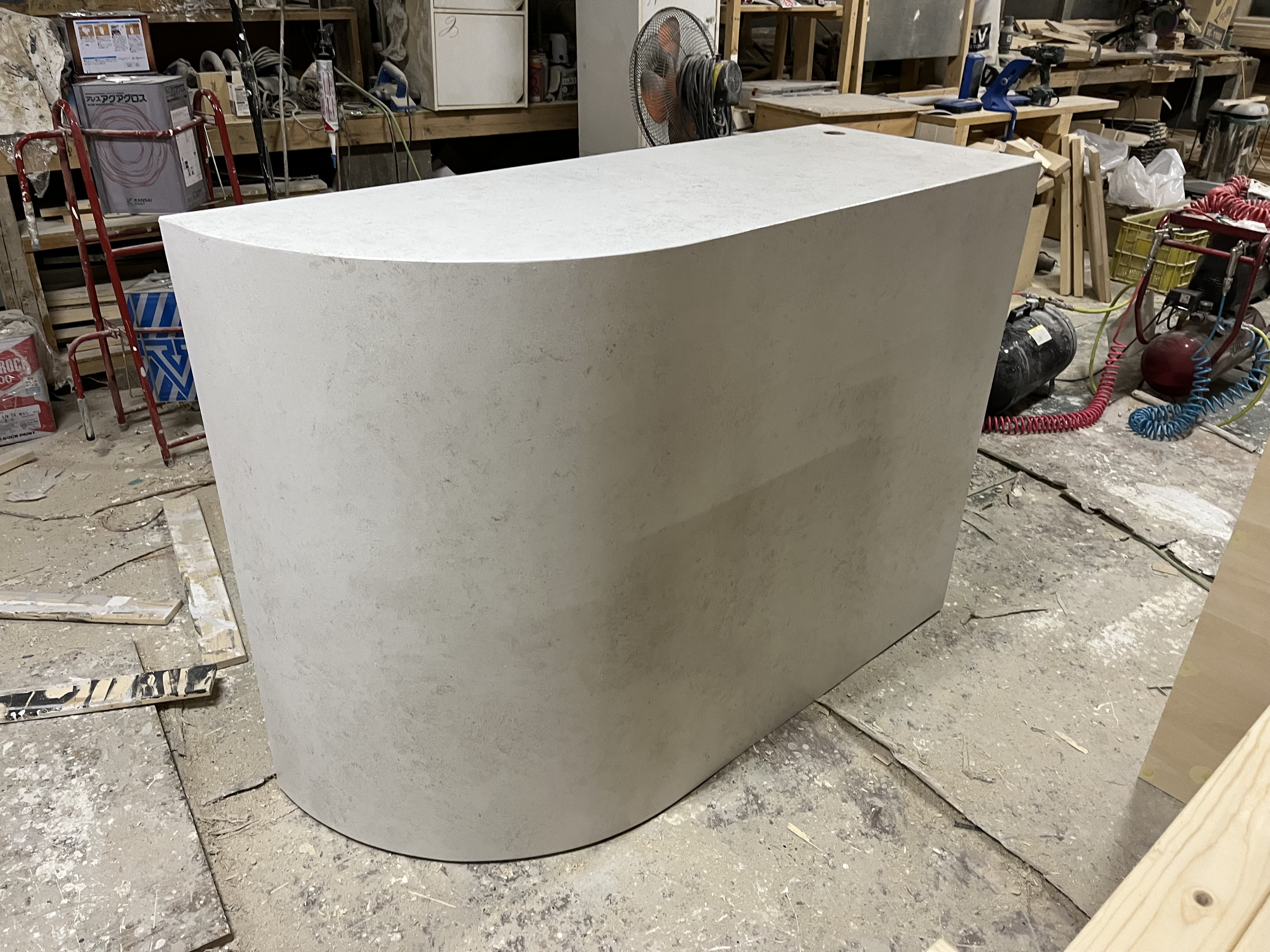 石っぽい　Rカウンター　レジカウンター　受付カウンター 220,000円