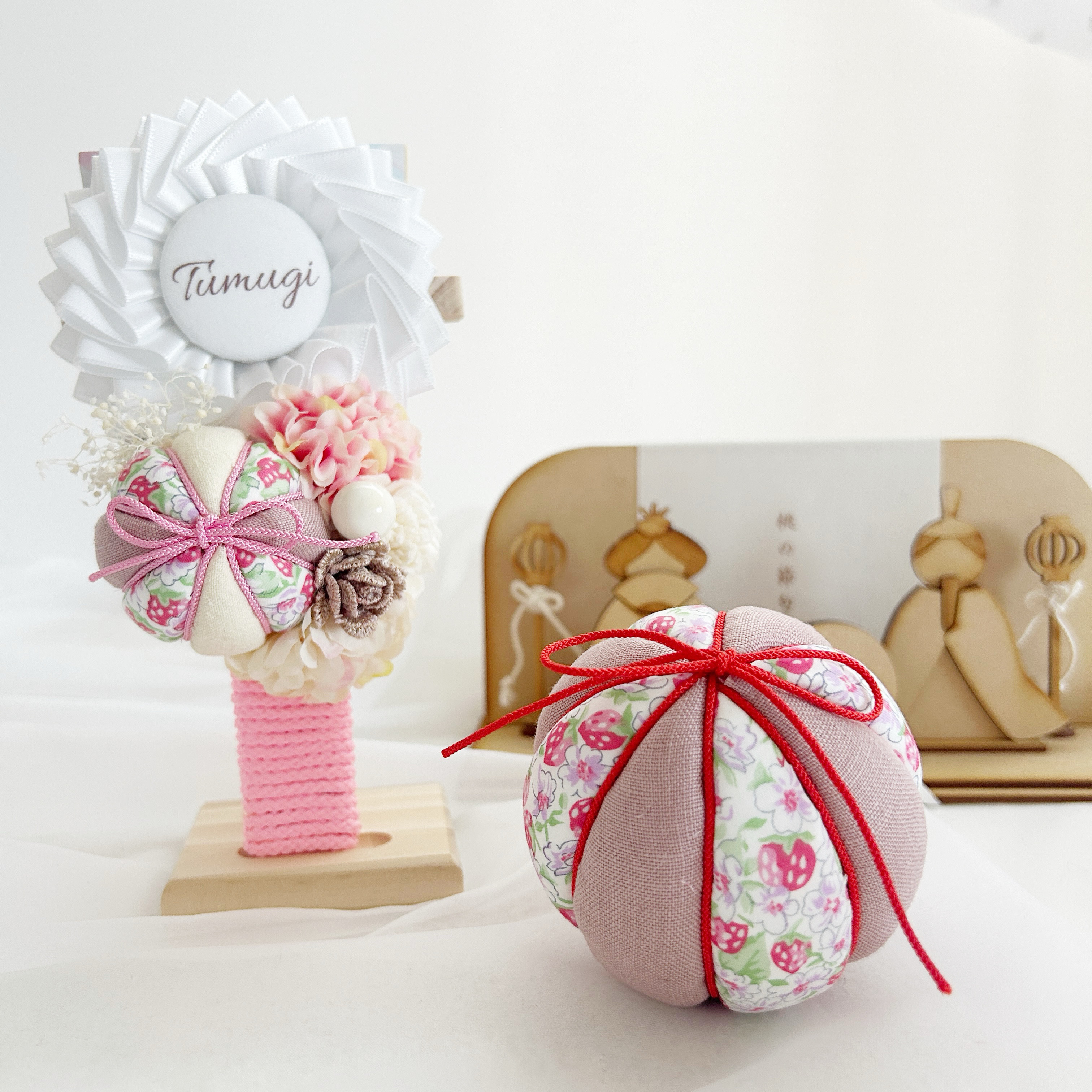 オーダー 羽子板 初正月 手鞠 和玉名前入り 刺繍 命名 お雛様 七五三