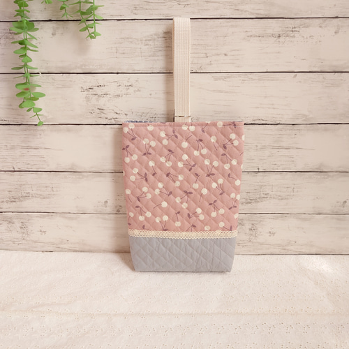 さくらんぼ入園入学5点セット/レッスンバッグ/手提げバッグ