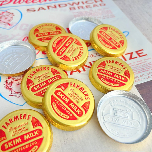 386・R-749 ヴィンテージ ミルクキャップ 10枚 アメリカ ミルク