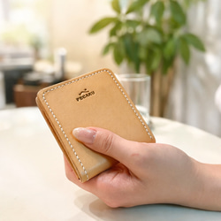 型紙】二つ折り財布 コンパクト財布 レザークラフト型紙 難易度 ※本品
