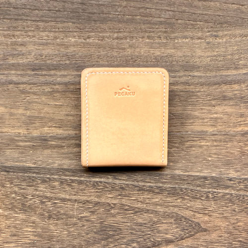 型紙】二つ折り財布 コンパクト財布 レザークラフト型紙 難易度 ※本品