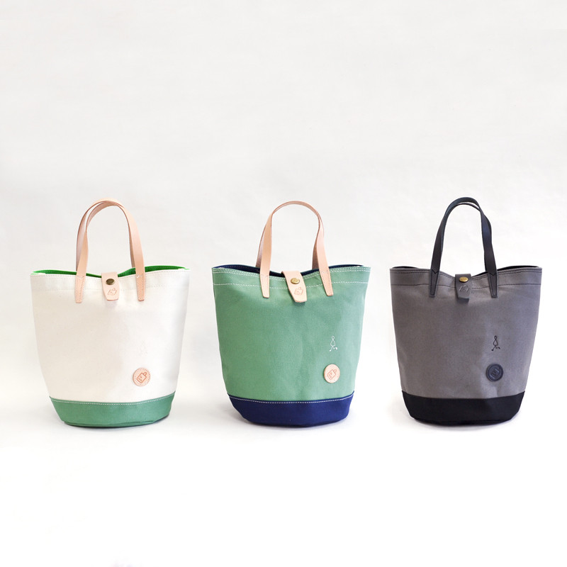 キャンバス丸底ミニトートバッグ