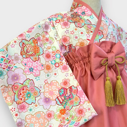 桜金彩】ベビー袴 ハンドメイド お食い初め お宮参り ひな祭り