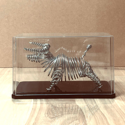 うし ワイヤー アート クラフト 針金一本 保護ケース付き 立体