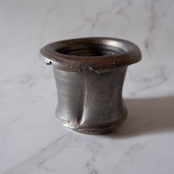 3号燻し金彩鉢836　塊根植物　多肉植物　盆栽　植木鉢　作家鉢　沖縄 1枚目の画像