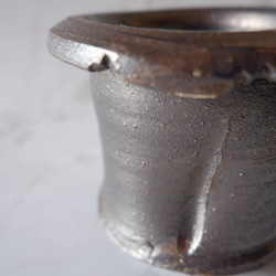 3号燻し金彩鉢836　塊根植物　多肉植物　盆栽　植木鉢　作家鉢　沖縄 2枚目の画像