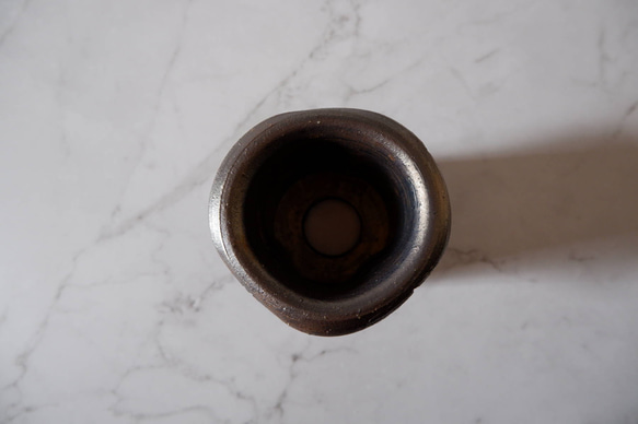 3号燻し金彩鉢836　塊根植物　多肉植物　盆栽　植木鉢　作家鉢　沖縄 5枚目の画像