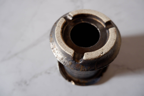 3号燻し金彩鉢836　塊根植物　多肉植物　盆栽　植木鉢　作家鉢　沖縄 6枚目の画像