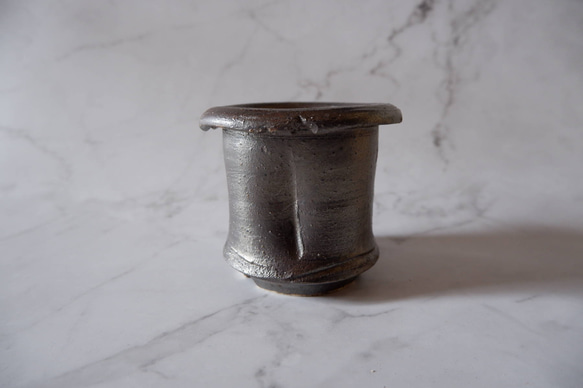 3号燻し金彩鉢836　塊根植物　多肉植物　盆栽　植木鉢　作家鉢　沖縄 3枚目の画像