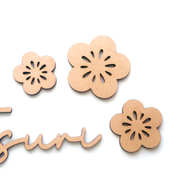 木製レターバナー　ひな祭り・ひなまつり・桃の節句 4枚目の画像