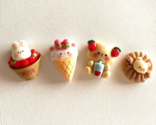 3dネイルパーツ うさぎ にわとり くま どうぶつ デコパーツ ミニチュア うさぎ くま スイーツ デコパーツ デコパーツ naka 通販 18841070