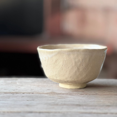 萩釉茶碗 0086 抹茶茶碗 白 手びねり 貫入 茶碗・めし碗 咲陶 通販