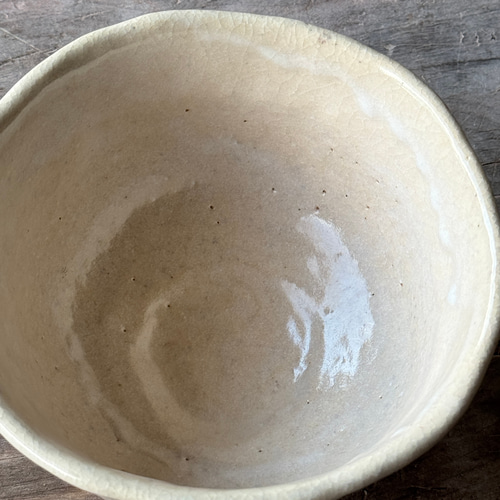 萩釉茶碗 0086 抹茶茶碗 白 手びねり 貫入 茶碗・めし碗 咲陶 通販