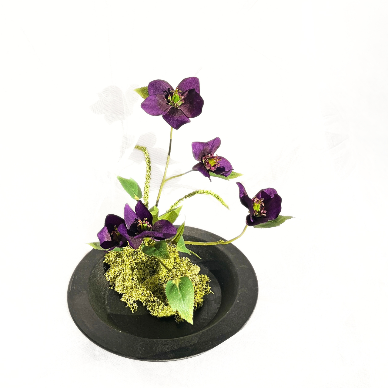 いけばな《進展》縦37㎝ ｜枯れないアーティシャルフラワー