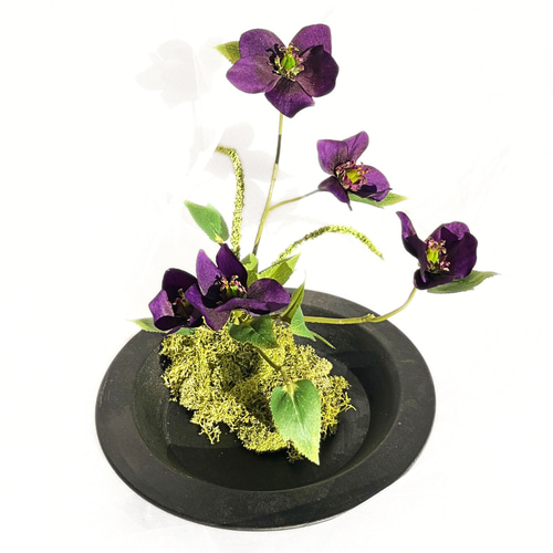 いけばな《進展》縦37㎝ ｜枯れないアーティシャルフラワー（造花