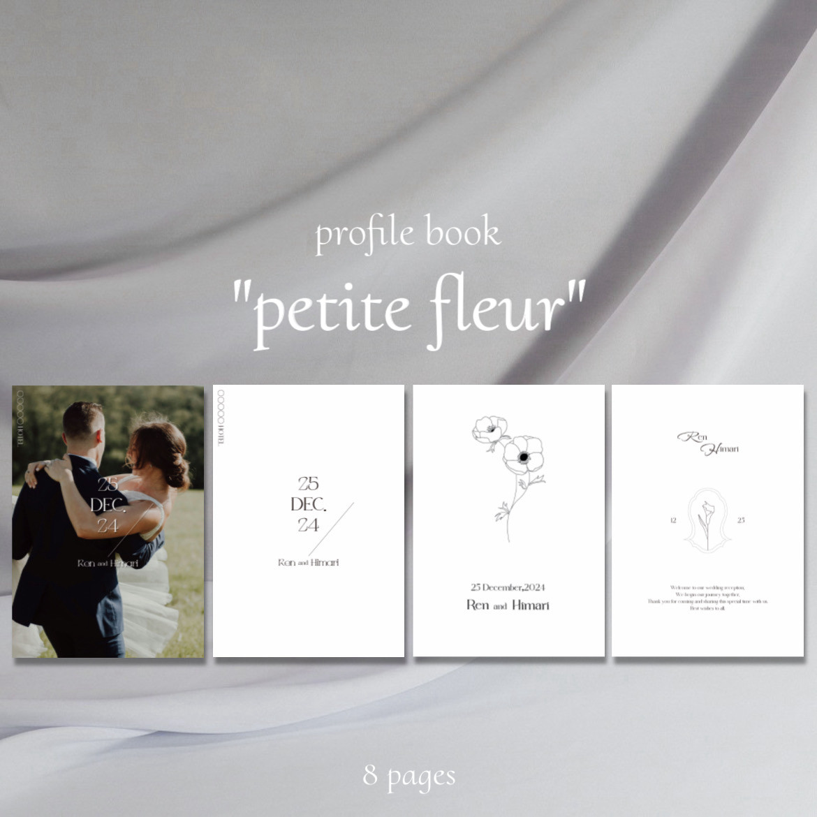 【profile book "petite fleur"】A5 | 8ページ