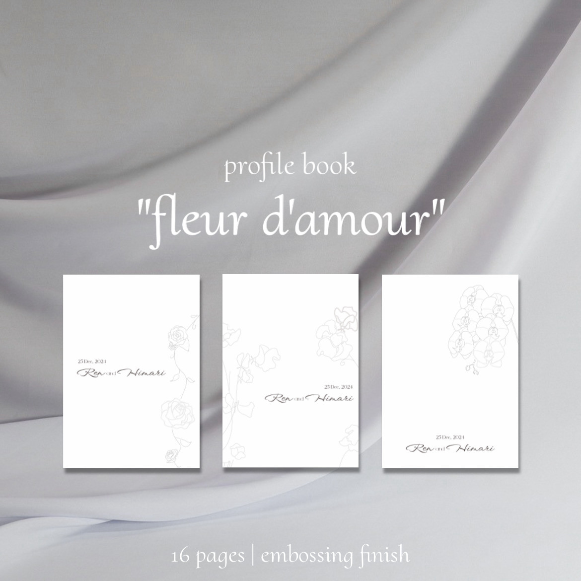 【profile book "fleur d'amour"】A5 | 16ページ