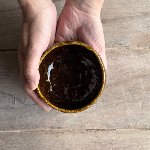 飴釉茶碗 0087 抹茶茶碗 茶色 手びねり 茶碗・めし碗 咲陶 通販