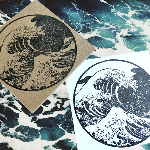 消しゴムハンコ☆葛飾北斎☆富嶽三十六景 はんこ・スタンプ MIKAX1108