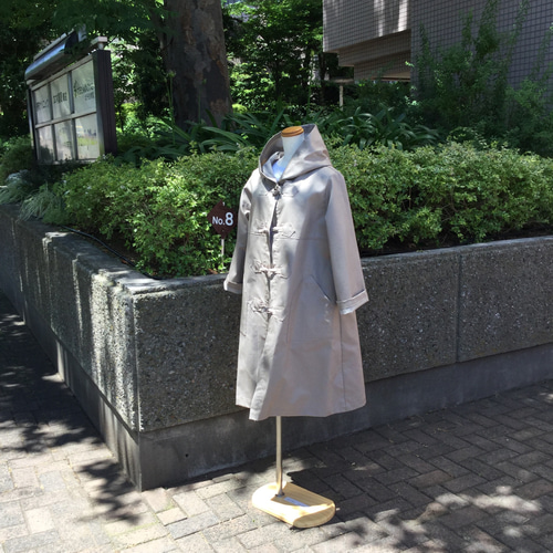 クリームイエローのデニムのダッフルコート コート yokoyoko クリームイエローのデニムのダッフルコート コート yokoyoko
