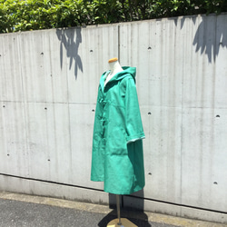 グリーンのデニムのダッフルコート 8枚目の画像