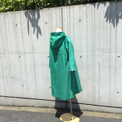 グリーンのデニムのダッフルコート 4枚目の画像