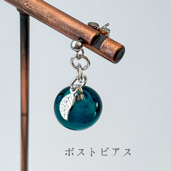 りんごのピアス・イヤリング/green apple/青リンゴ/黄緑/青緑 8枚目の画像