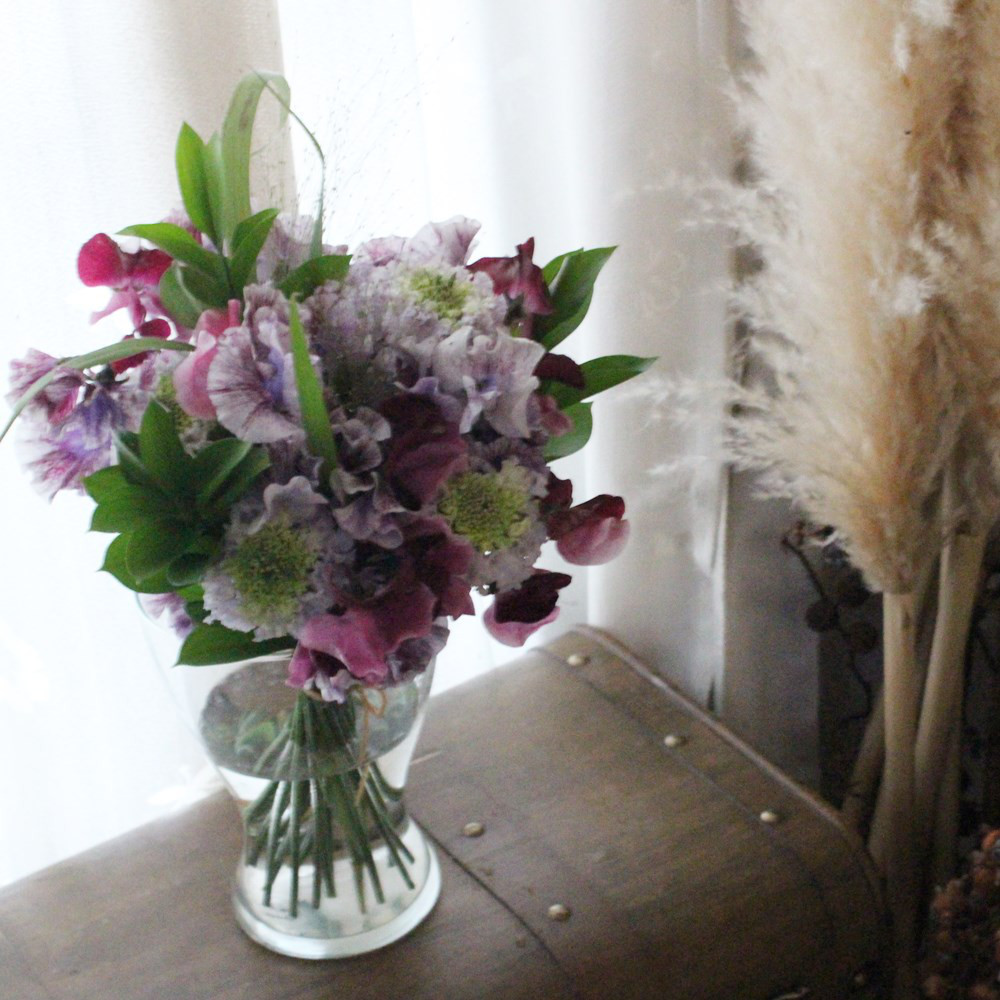 フレッシュフラワー　春のスイートピーブーケ