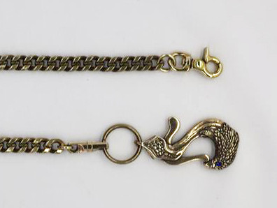 キーフォルダー(真鍮製イーグルデザイン)+ブラスチェーン