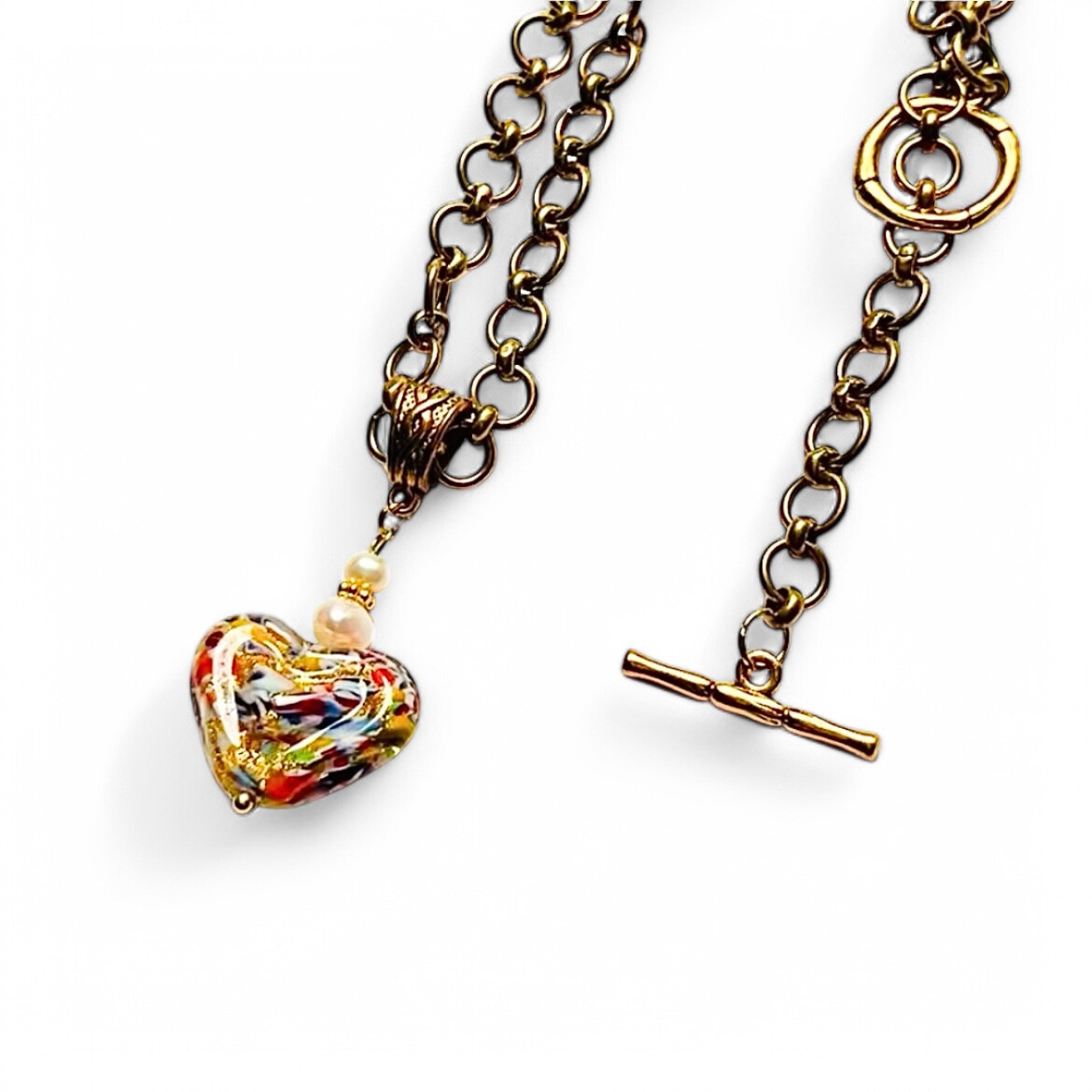 クリムトハートショートネックレス