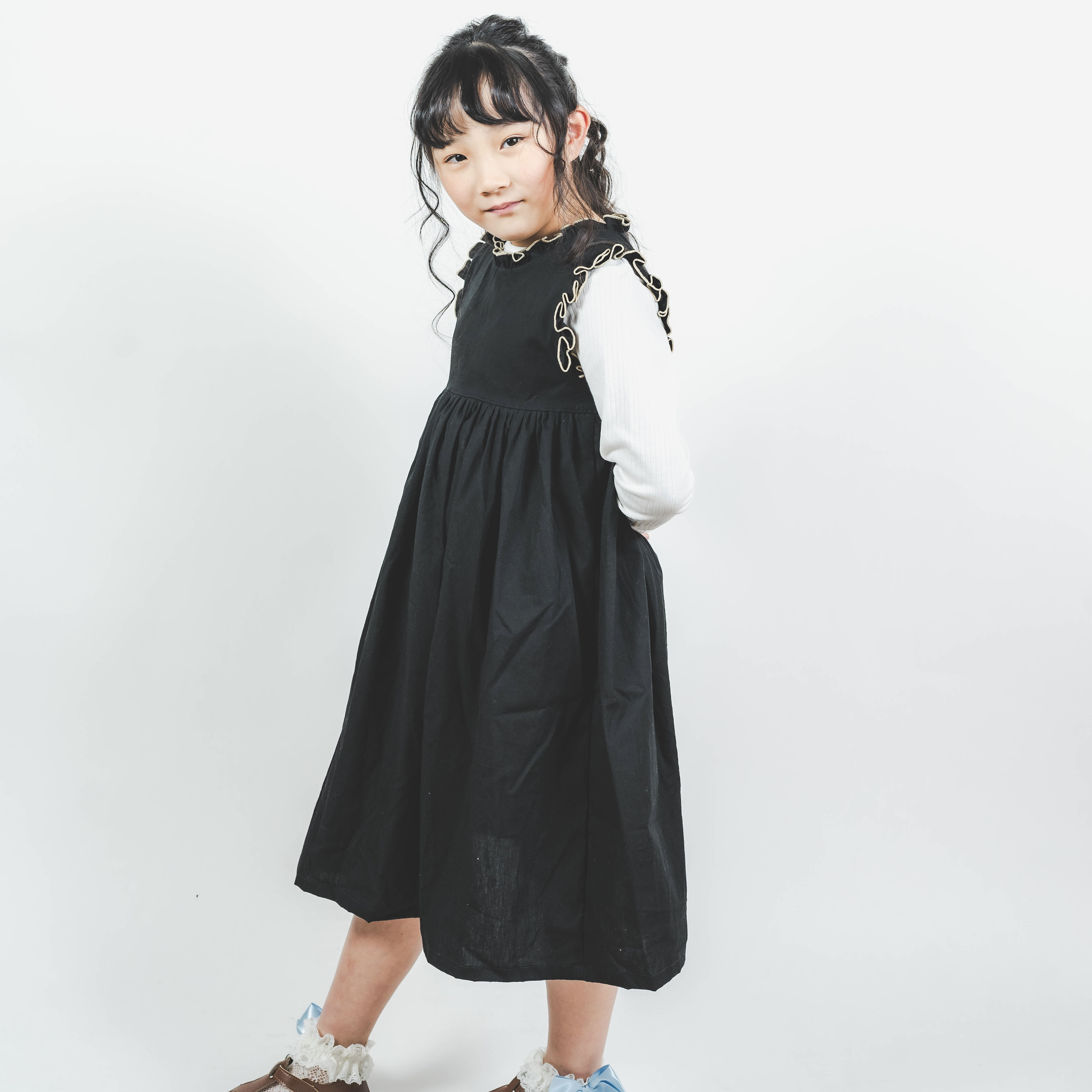 【2026年3月まで】Girls 黒のワンピース/入園入学/お出かけ/撮影会に/フォーマル