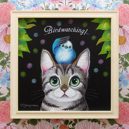 猫の油絵F0ゼロ号原画 絵画 mimoza 通販 14645644｜Creema(クリーマ)