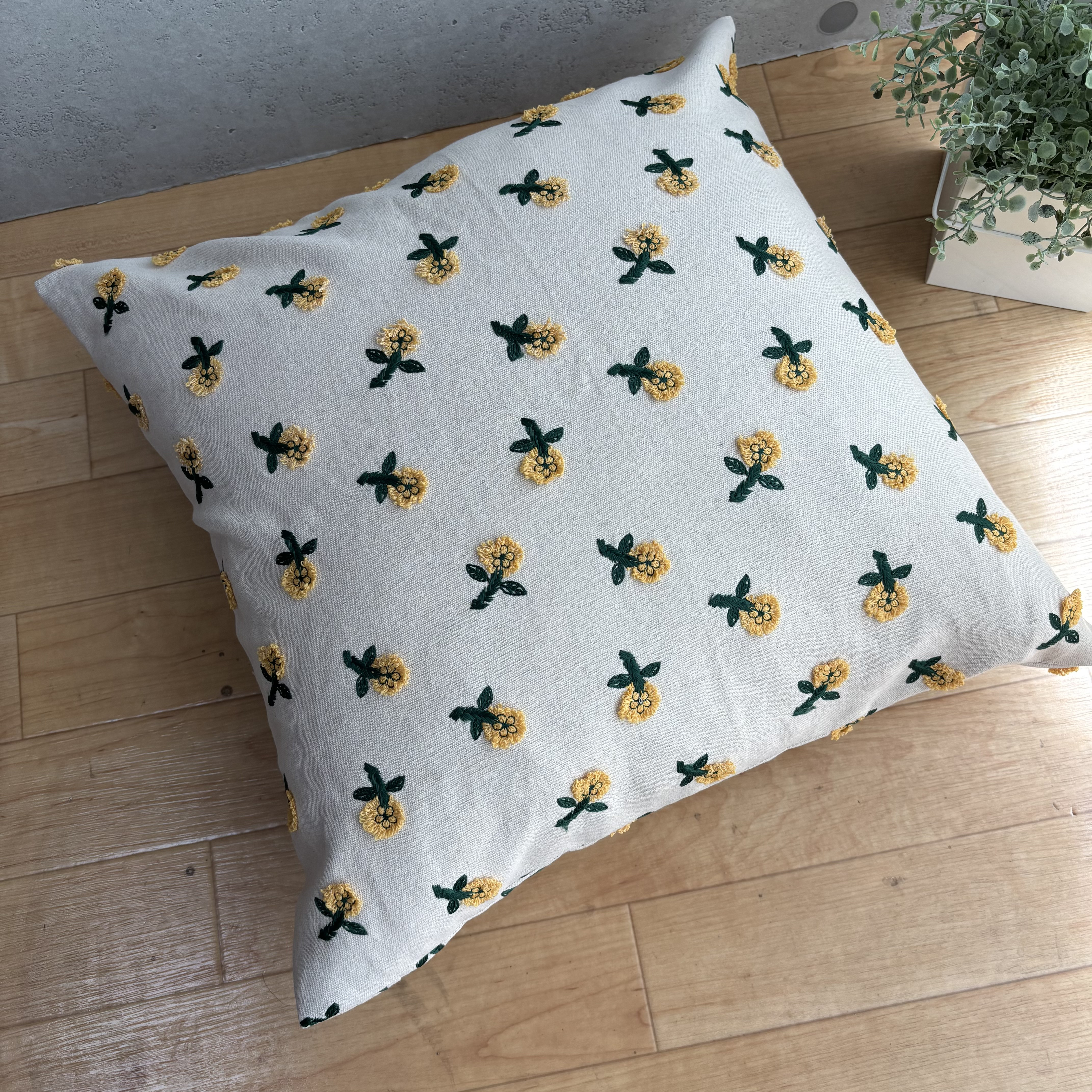 リネン刺繍 桜坂美野様オーダー専用ページ】クッションカバー