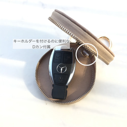 コロンと可愛い♡まん丸ポーチ 文字入れ可能　小物入れ 小銭入れ ミニ財布 としても 6枚目の画像