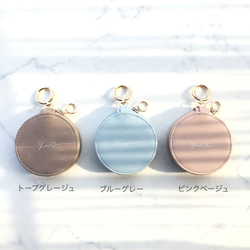 コロンと可愛い♡まん丸ポーチ 文字入れ可能　小物入れ 小銭入れ ミニ財布 としても 4枚目の画像