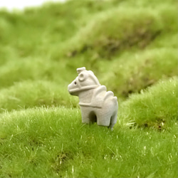 苔テラリウム用フィギュア『ハニワ馬』テラコッタ色or白色 12枚目の画像