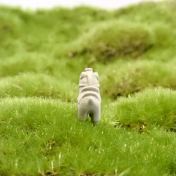 苔テラリウム用フィギュア『ハニワ馬』テラコッタ色or白色 11枚目の画像