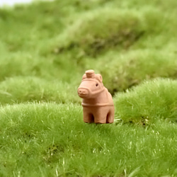 苔テラリウム用フィギュア『ハニワ馬』テラコッタ色or白色 4枚目の画像