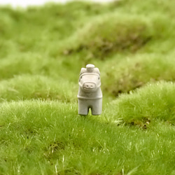 苔テラリウム用フィギュア『ハニワ馬』テラコッタ色or白色 9枚目の画像