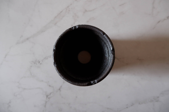 3号窯変黒鉢845　塊根植物　多肉植物　盆栽　植木鉢　作家鉢　鉢皿　沖縄 5枚目の画像