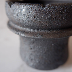 3号窯変黒鉢845　塊根植物　多肉植物　盆栽　植木鉢　作家鉢　鉢皿　沖縄 2枚目の画像