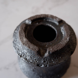 3号窯変黒鉢845　塊根植物　多肉植物　盆栽　植木鉢　作家鉢　鉢皿　沖縄 6枚目の画像