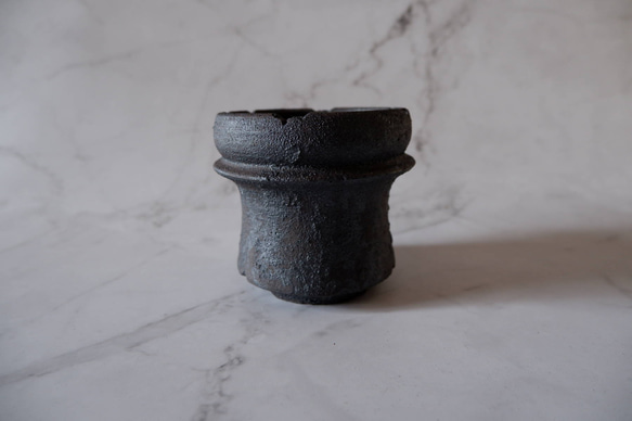 3号窯変黒鉢845　塊根植物　多肉植物　盆栽　植木鉢　作家鉢　鉢皿　沖縄 3枚目の画像