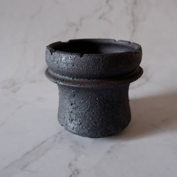 3号窯変黒鉢845　塊根植物　多肉植物　盆栽　植木鉢　作家鉢　鉢皿　沖縄 1枚目の画像