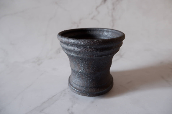 3.5号窯変黒鉢846　塊根植物　多肉植物　盆栽　植木鉢　作家鉢　鉢皿　沖縄 1枚目の画像